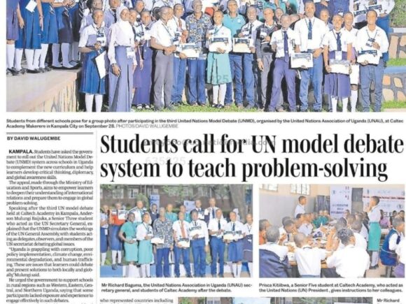 Uganda Model United Nations Conference 2025: Youth for a Healthy Planet