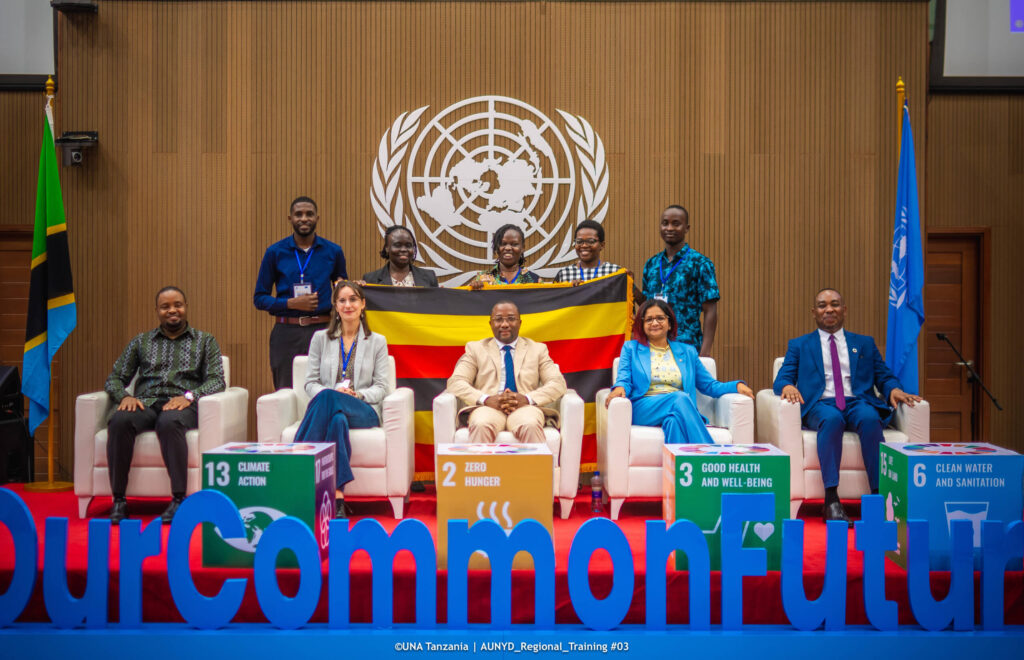 Flagging off the African United Nations Youth Representatives in Dar-es-Salaam